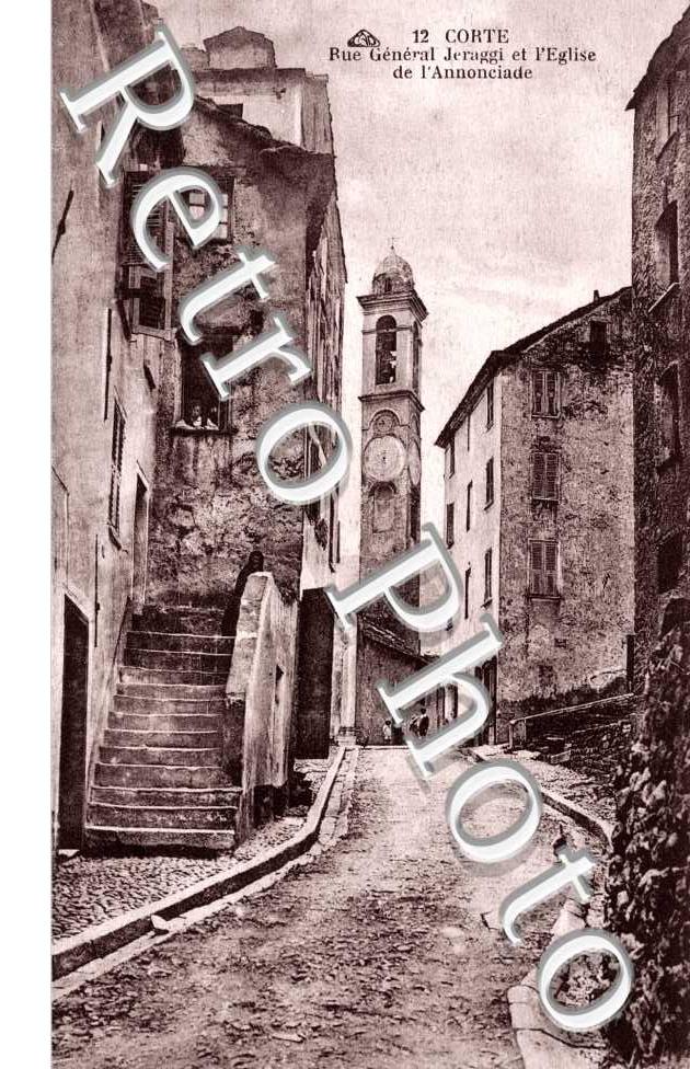 Rue general Jeraggi et l'eglise de l'Annonciade