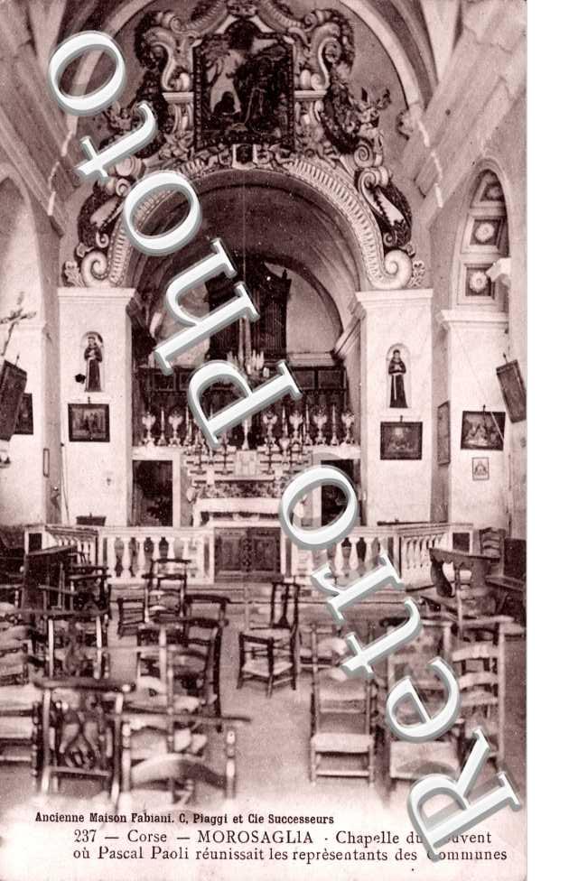 Chapelle du couvent ou Pascal Paoli reunissait les representants des Communes