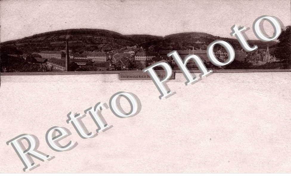 Cristalleries  -  peut-etre la plus ancienne carte postale de Moselle