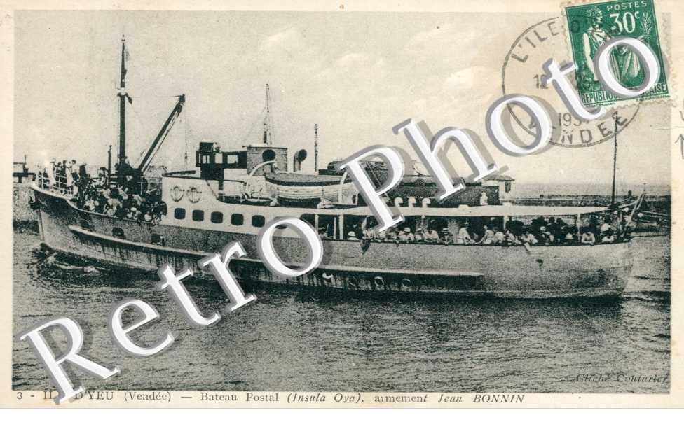 Bateau postal (Insula Oya), armement Jean Bonin