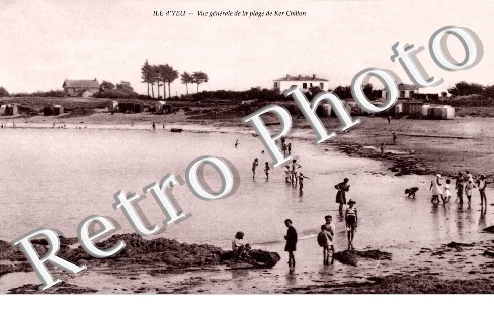 vue generale de la plage de Ker Chalon