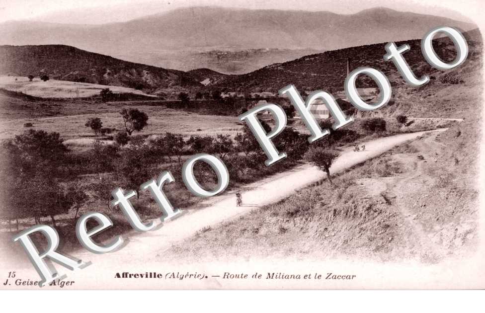 Route de Miliana et le Zaccar
