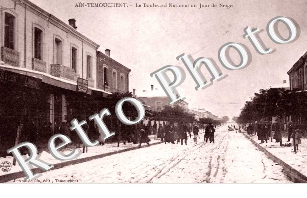 Le boulevard national un jour de Neige