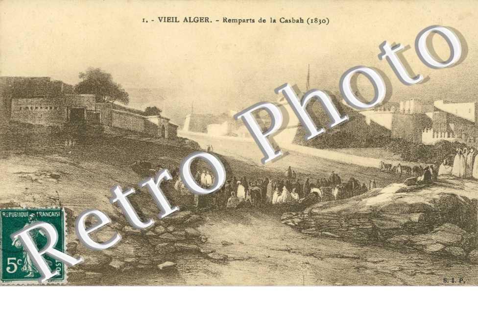 Vieil Alger, Remparts de la Casbah (1830)