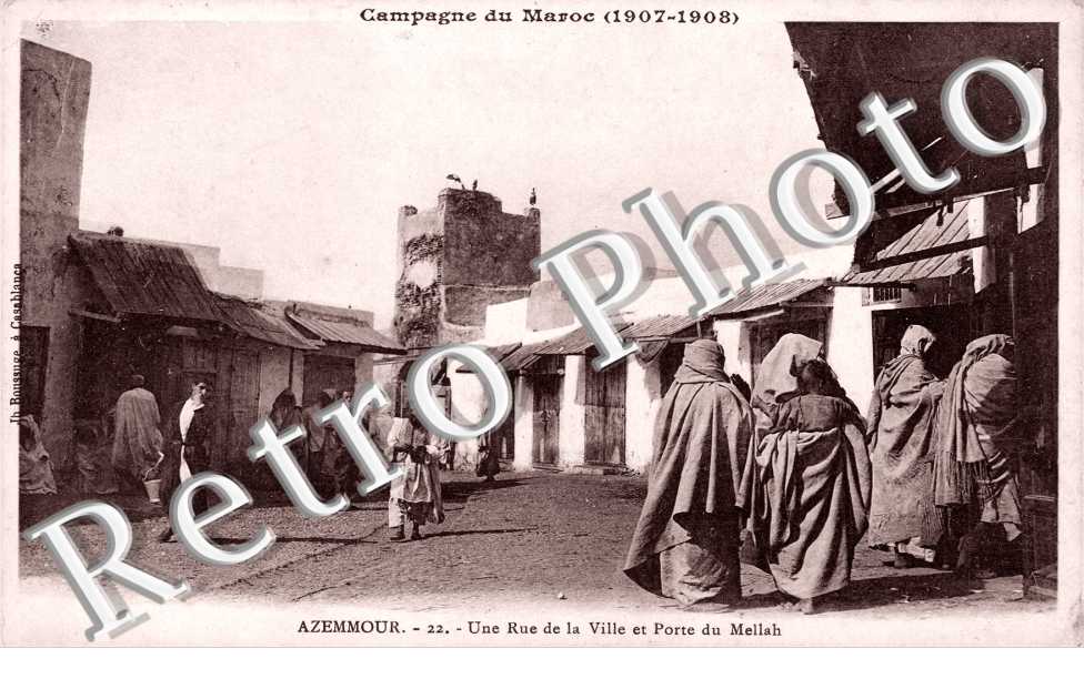 Campagne du maroc 1907 - 1908 - une rue de la ville