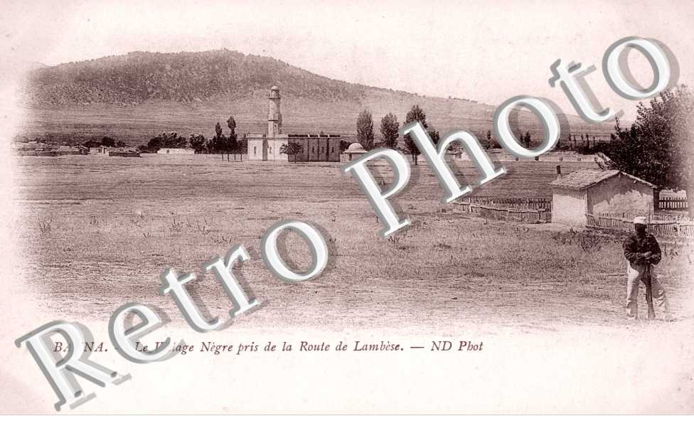 le village nègre pris de la route de lambèse