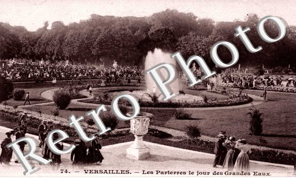 les parterres le jour des grandes eaux