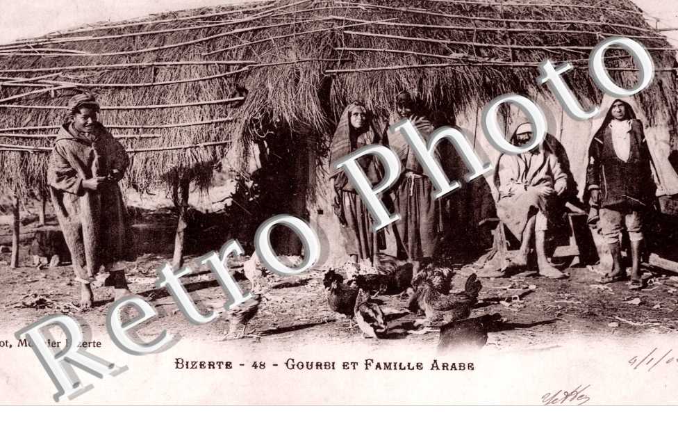 Gourbi et Famille Arabe