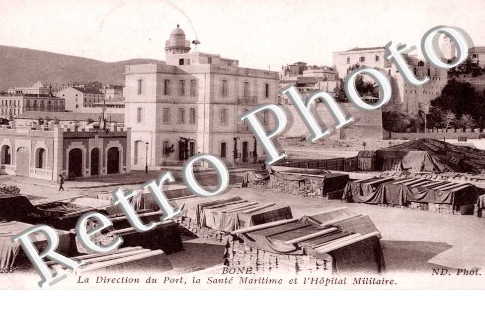 la Direction du Port, la Sante Maritime et l'Hopital Militaire