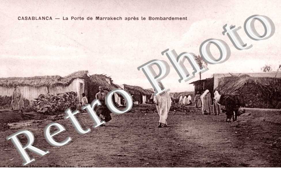 Porte de Marrakech apres le bombardement
