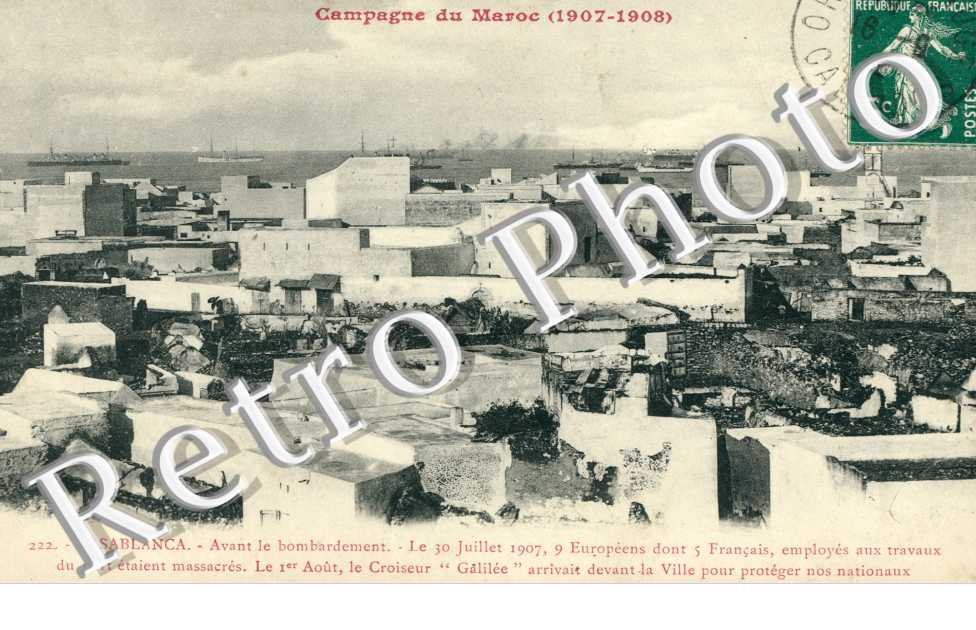 Vue generale avant le bombardement du 30 juillet 1907