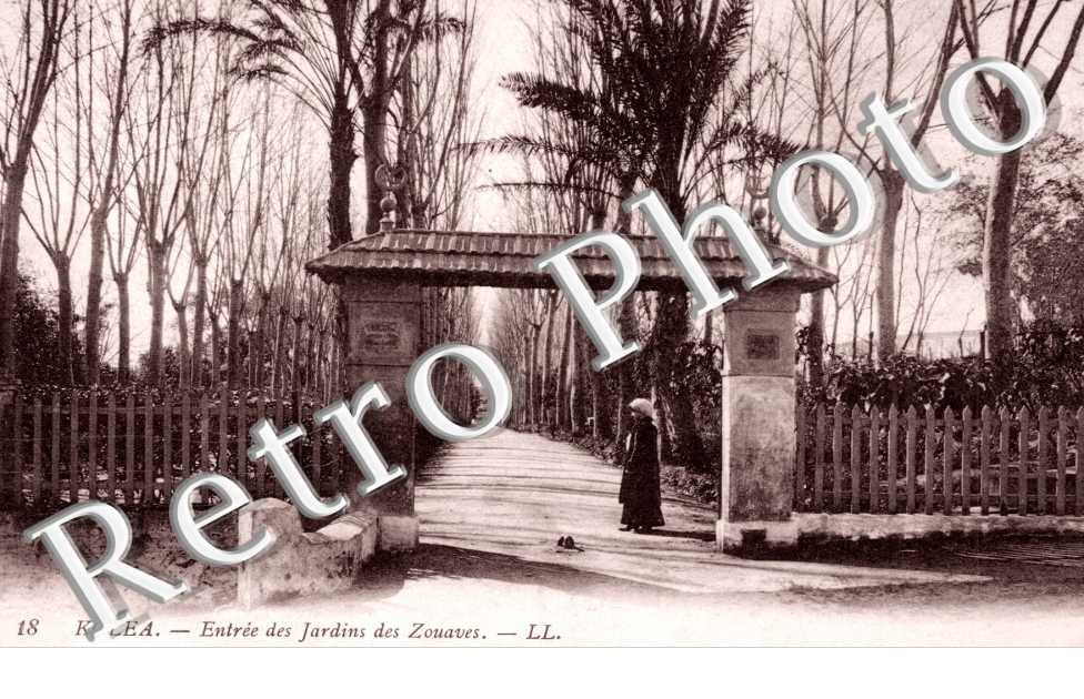 Entrée des jardins des Zouaves