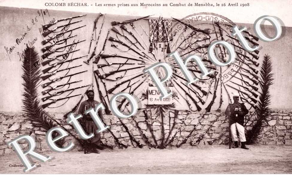 Armes prises aux Marocains au Combat de Menabha, le 16 avril 1908