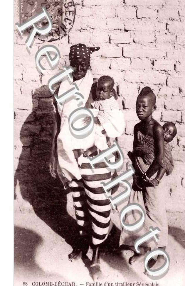 Famille d'un tirailleur Senegalais