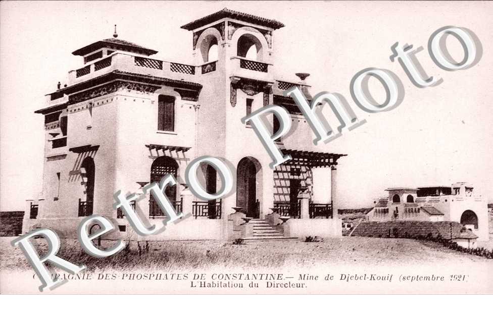 Mine de Djebel Koui, Habitation du Directeur (septembre 1921)