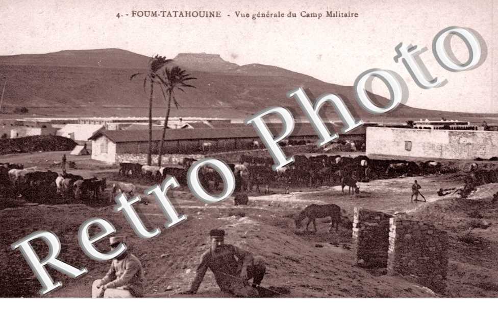 Vue generale du camp militaire