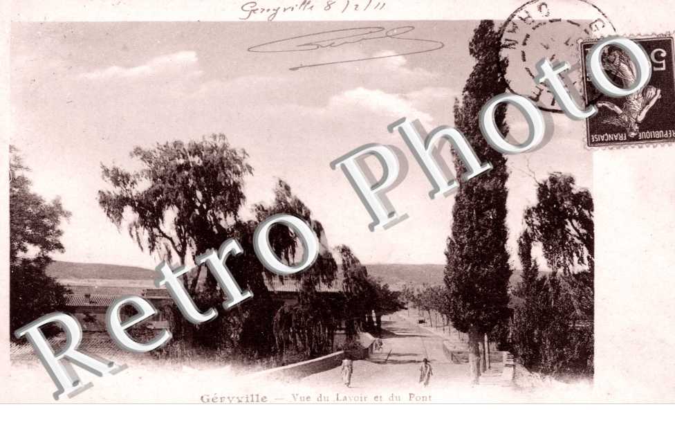 Vue du lavoir et du pont
