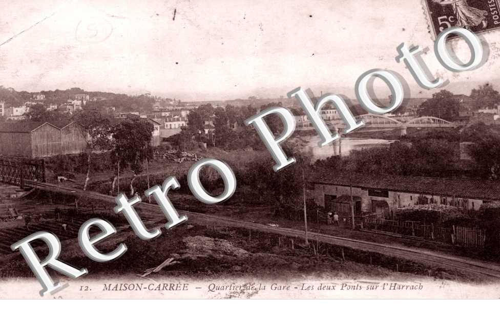 Quartier de la Gare, les deux Ponts sur l'Harrach