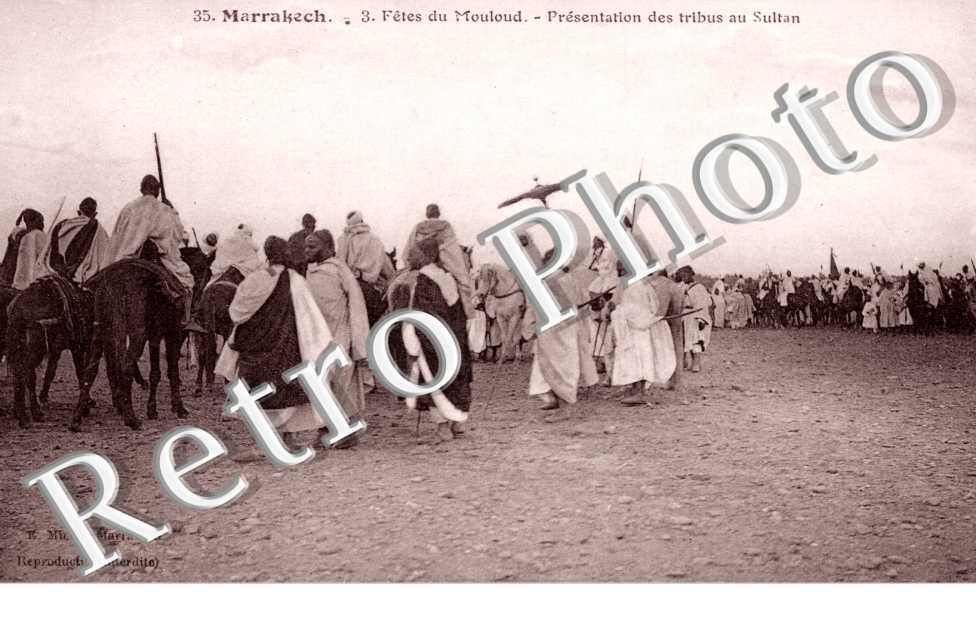 Fetes du Mouloud - Presentation des tribus au sultan
