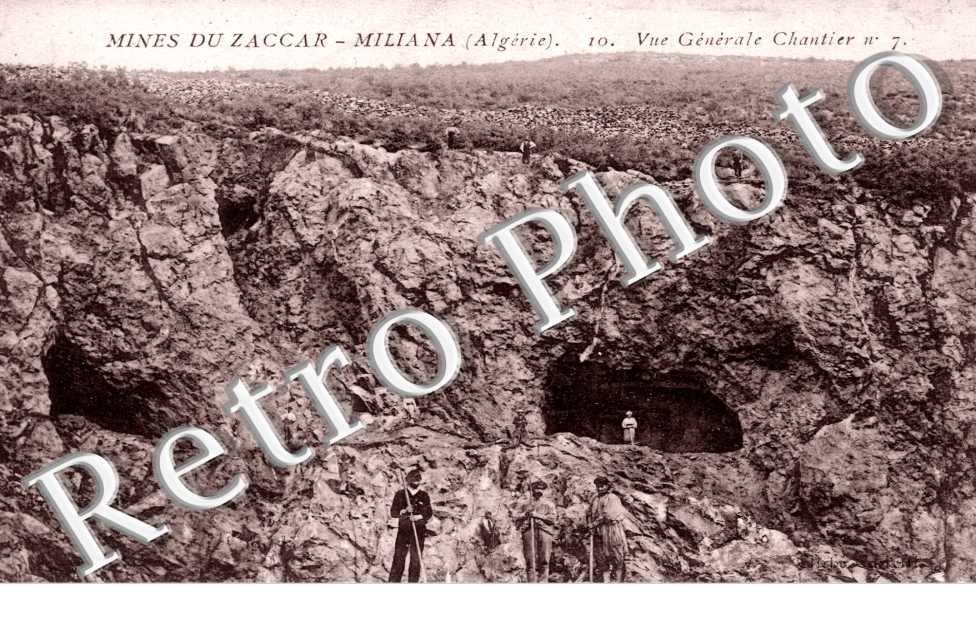 Mines du Zaccar-Miliana, Vue Generale du Chantier