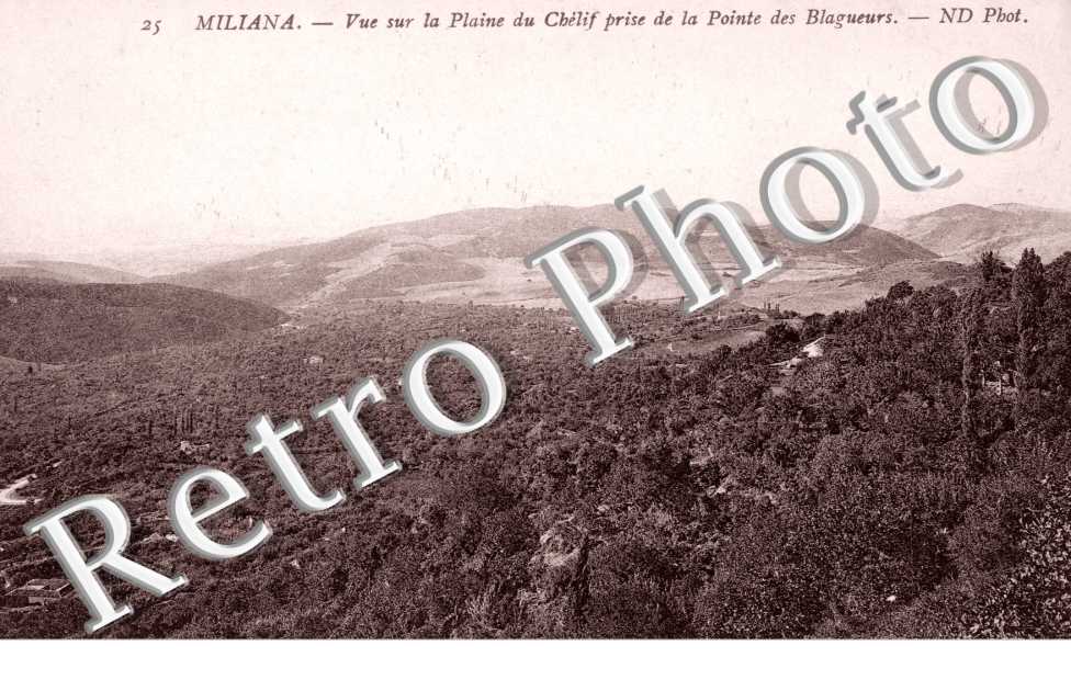 Vue sur la Plaine du Chelif de la Pointe des Blagueurs