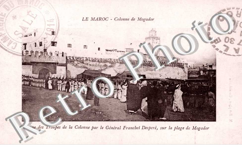 Revue des Troupes de la Colonne par le General Franchet Despere