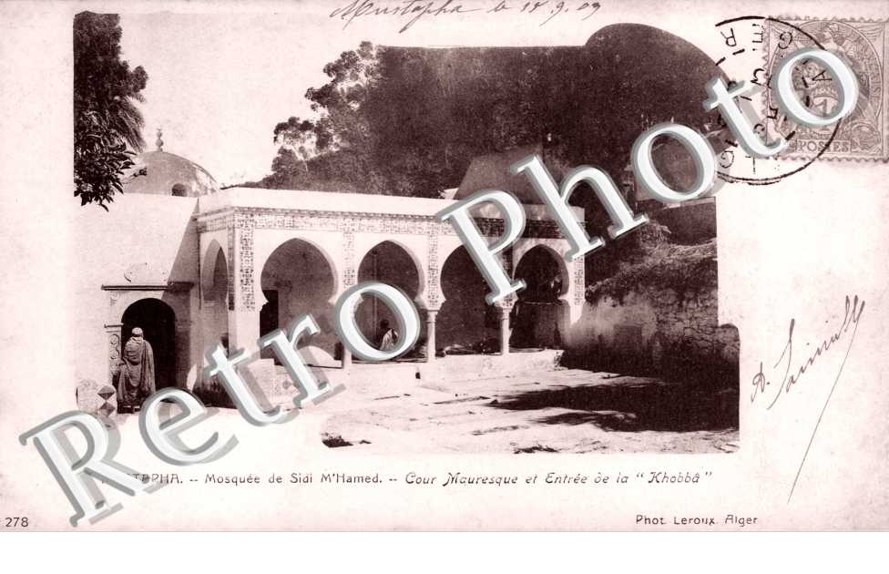 Mosquée de Sidi M'Hamed, Cour Mauresque et Entrée de la "Khobbâ"