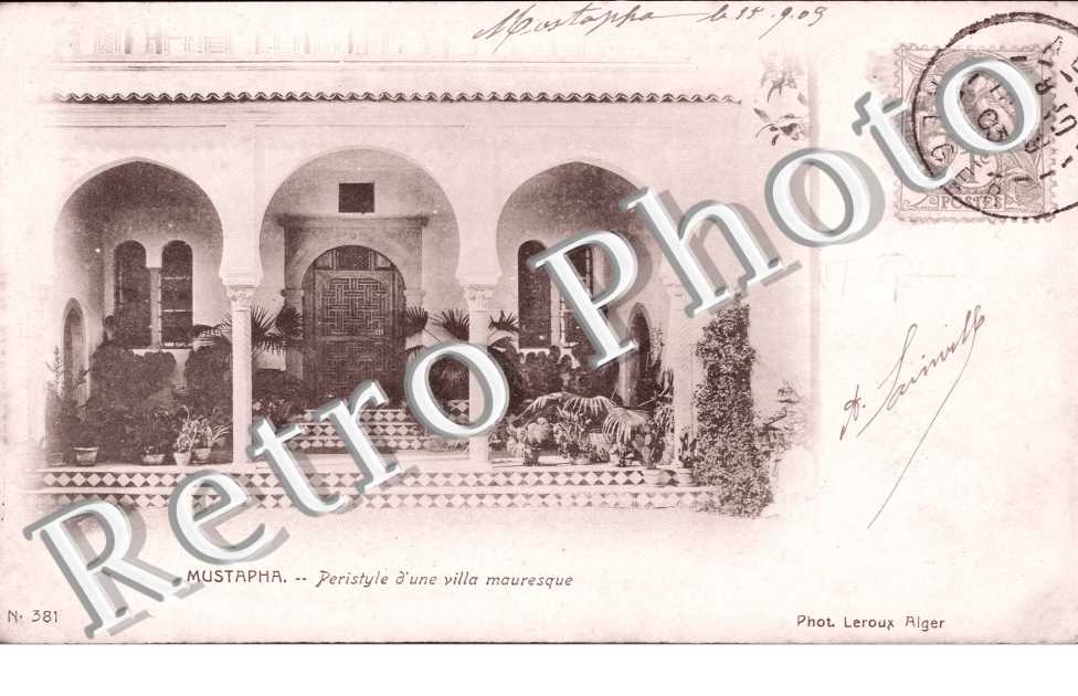 peristyle d'une villa Mauresque
