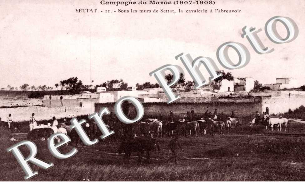 Sous les Murs de Settat, la Cavalerie a l'Abreuvoir