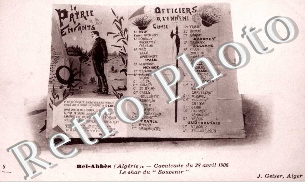 Cavalcade du 28 avril 1906 Le char du Souvenir