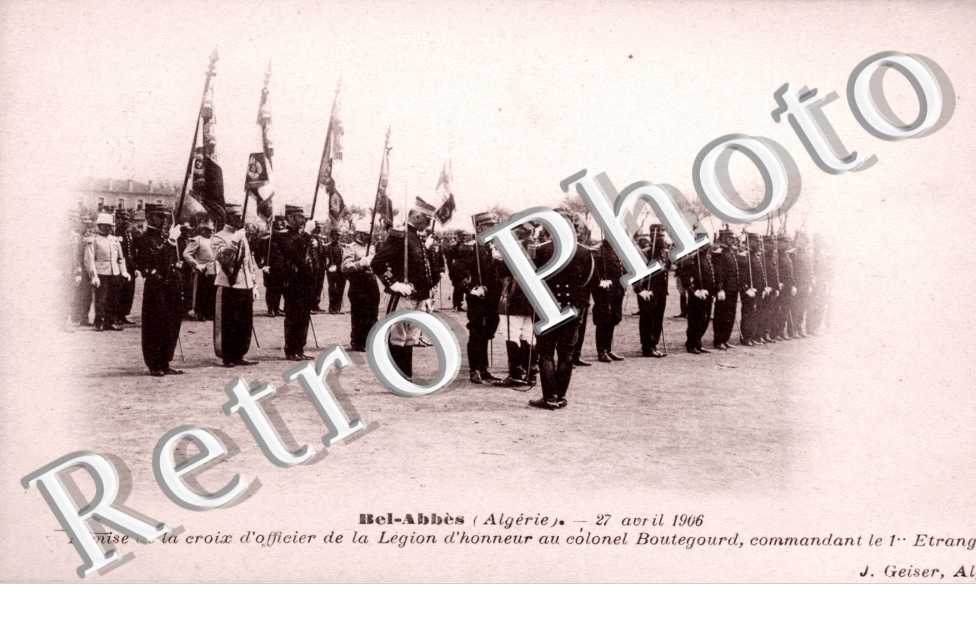 27 avril 1906 Remise de la croix d'honneur de la legion d'honneur au colonel Boutegourd