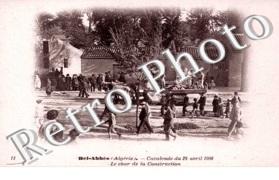 Cavalcade du 28 avril 1906, le char de la Construction 