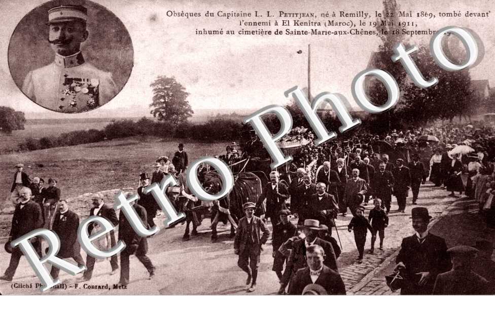 Obseques du Capitaine L.L. Petitjean - le 18 septembre 1911