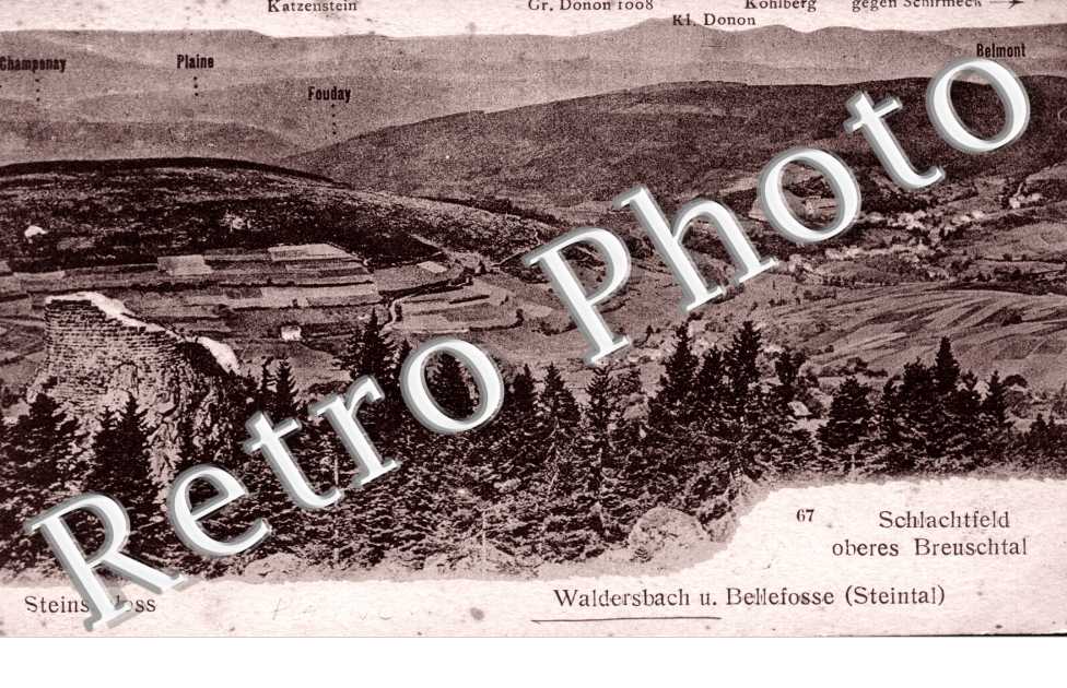 Waldersbach und Bellefosse - Steinschloss - Schlachtfeld ober Breuschtal
