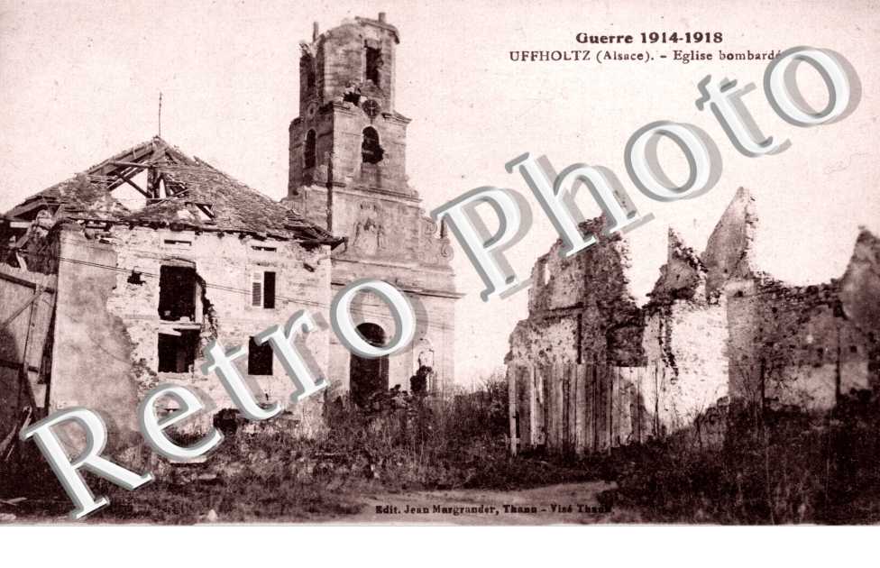 Eglise bombardee - guerre 1914 1918