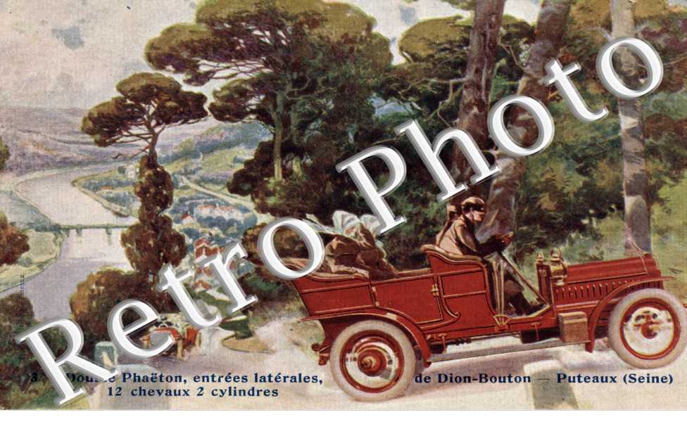 Double Paeton, entrees laterales 12 chevaux 2 cylindres de Dion-Bouton