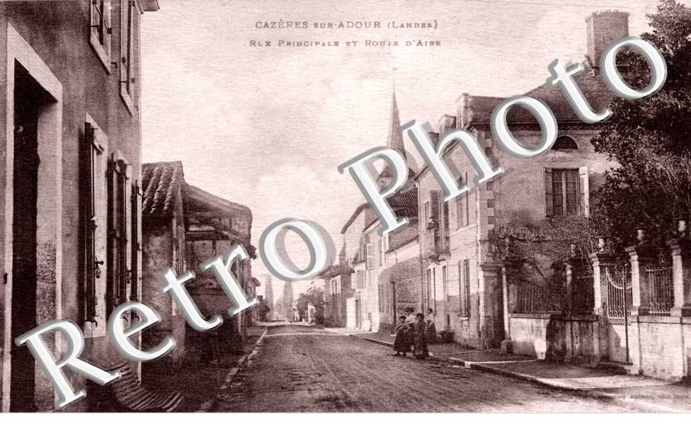 Rue principale et route d&#039;Aire