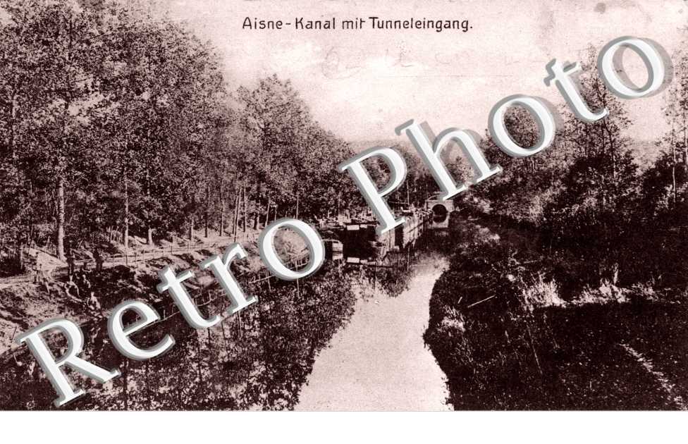 Aisne Kanal mit Tunneleingang