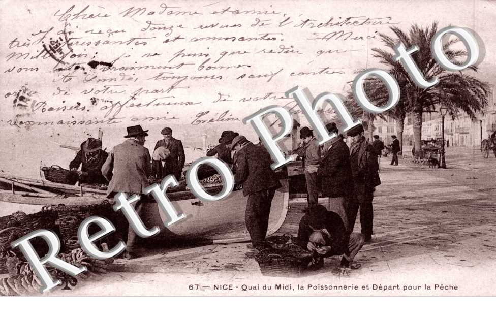 Quai du Midi, la poissonerie et depart pour la peche