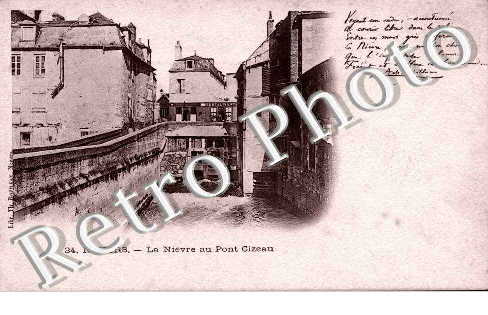 La Nievre au pont Cizeau - poeme d'Achille Millien