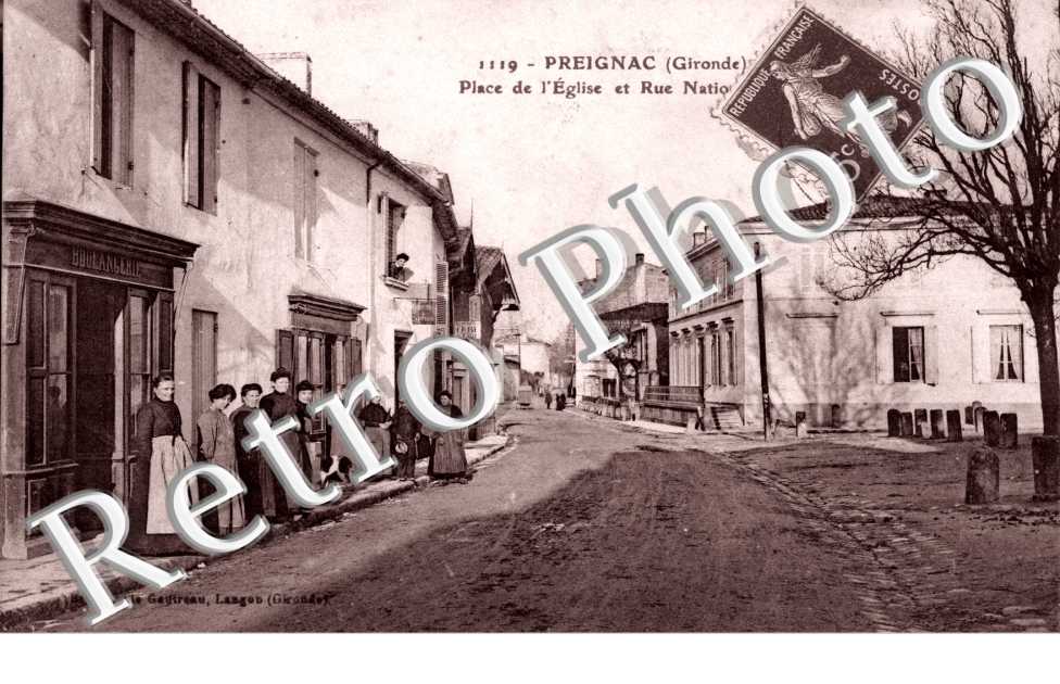 Place de l&#039;eglise et rue nationale