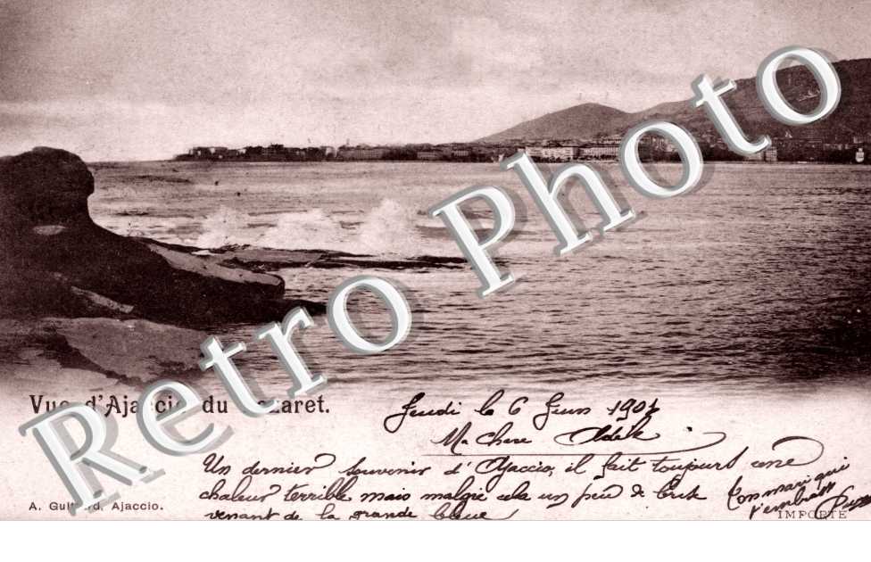 Vue d&#039;Ajaccio du Lazaret