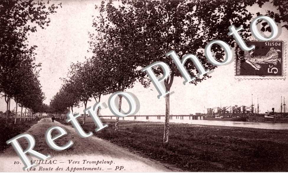 vers Trompeloup ( la route des Appontements)