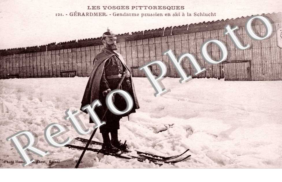 Gendarme Prussien en Ski à la Schlucht