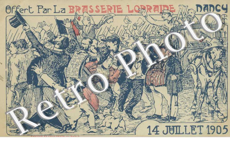 Brasserie Lorraine 14 juillet 1905