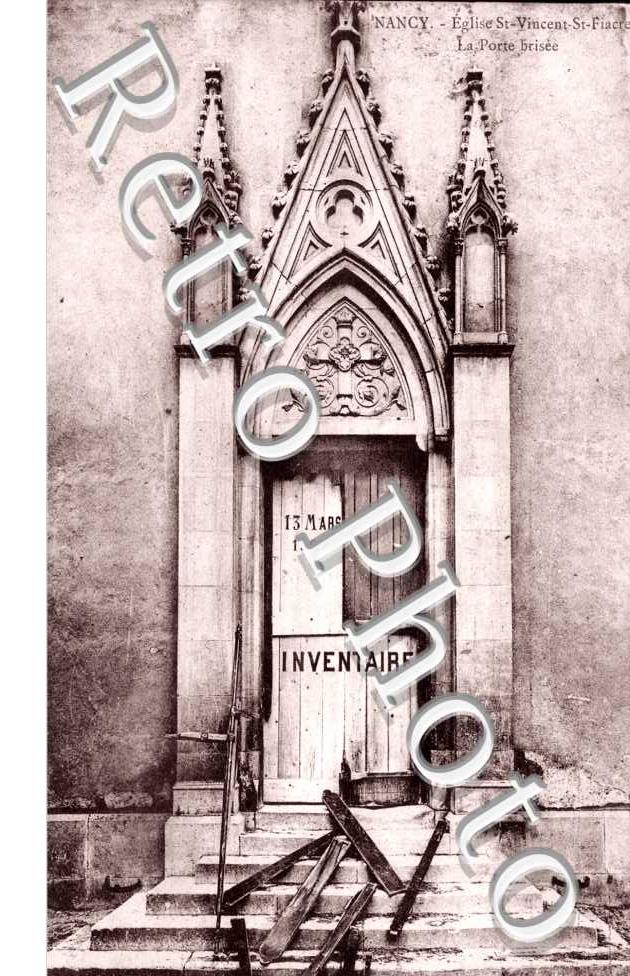 Eglise Saint Vincent Saint Fiacre La porte bris - Inventaire 13 mars 1906