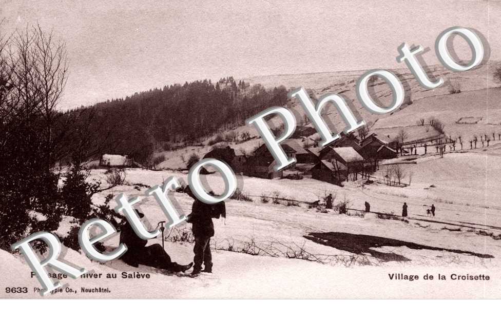 Village de la Croisette  Paysage d'hiver au Saleve