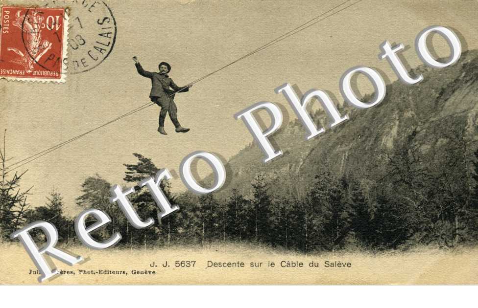 Descente sur le Cable de saleve