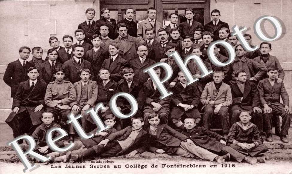 college de Fontainebleau en 1916