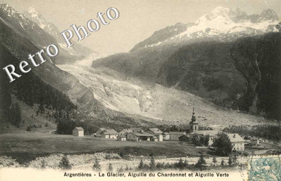 Le Glacier, Aiguille du Chardonnet et Aiguille Verte